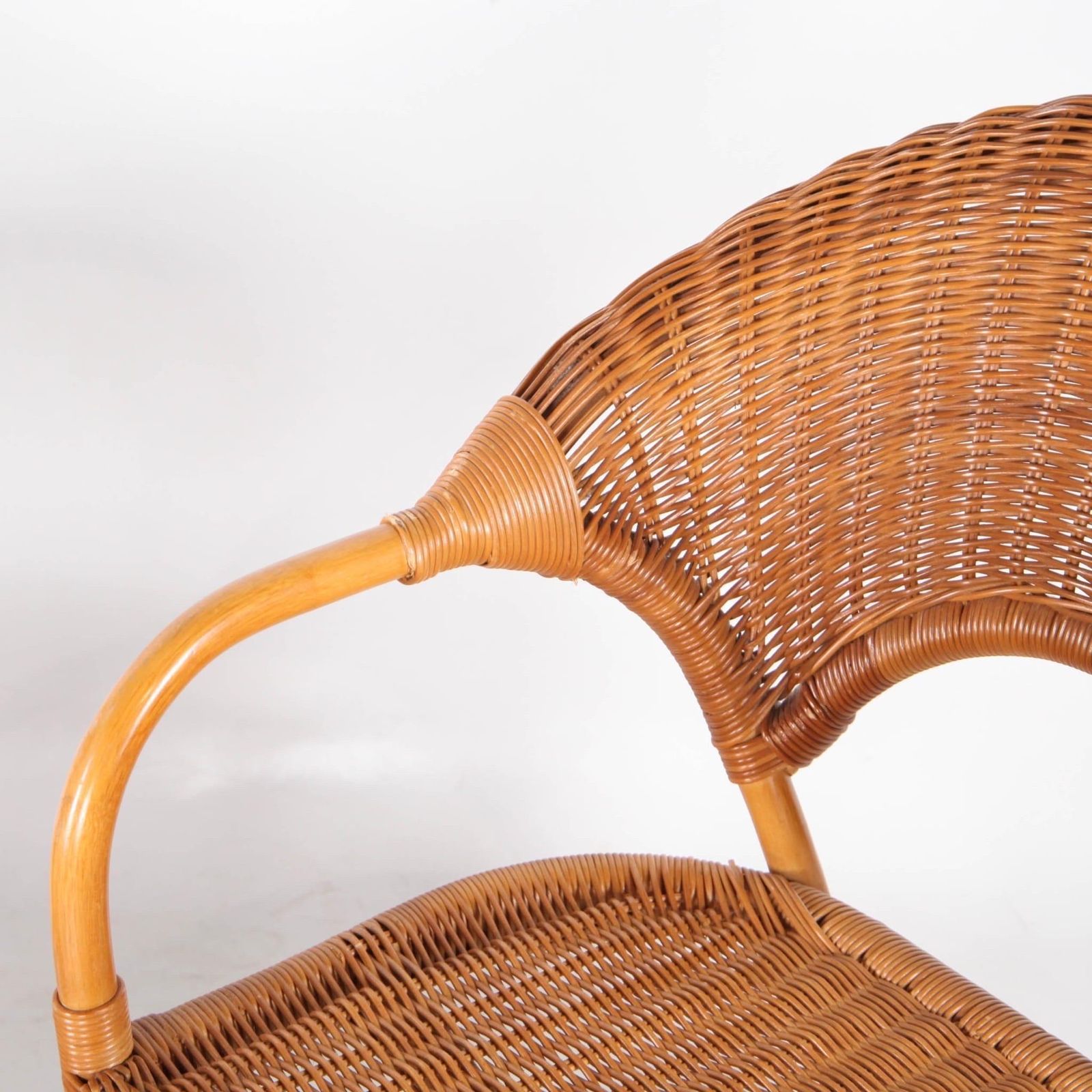photo furniture Pair Of Wicker Armchairs