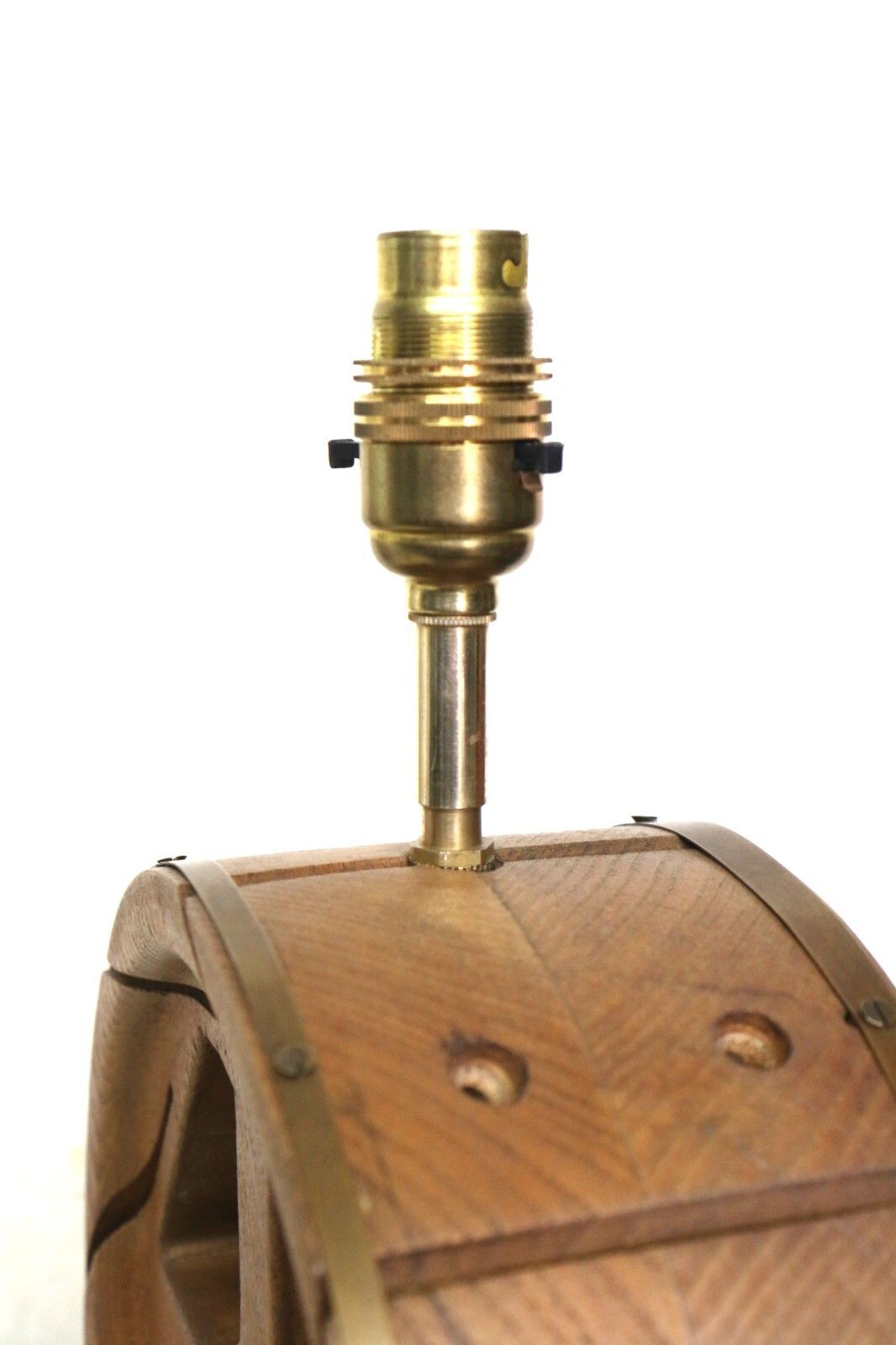 Table Lamp Unique Vintage English Wooden Antique Water Wheel Lamp Converted photo buy