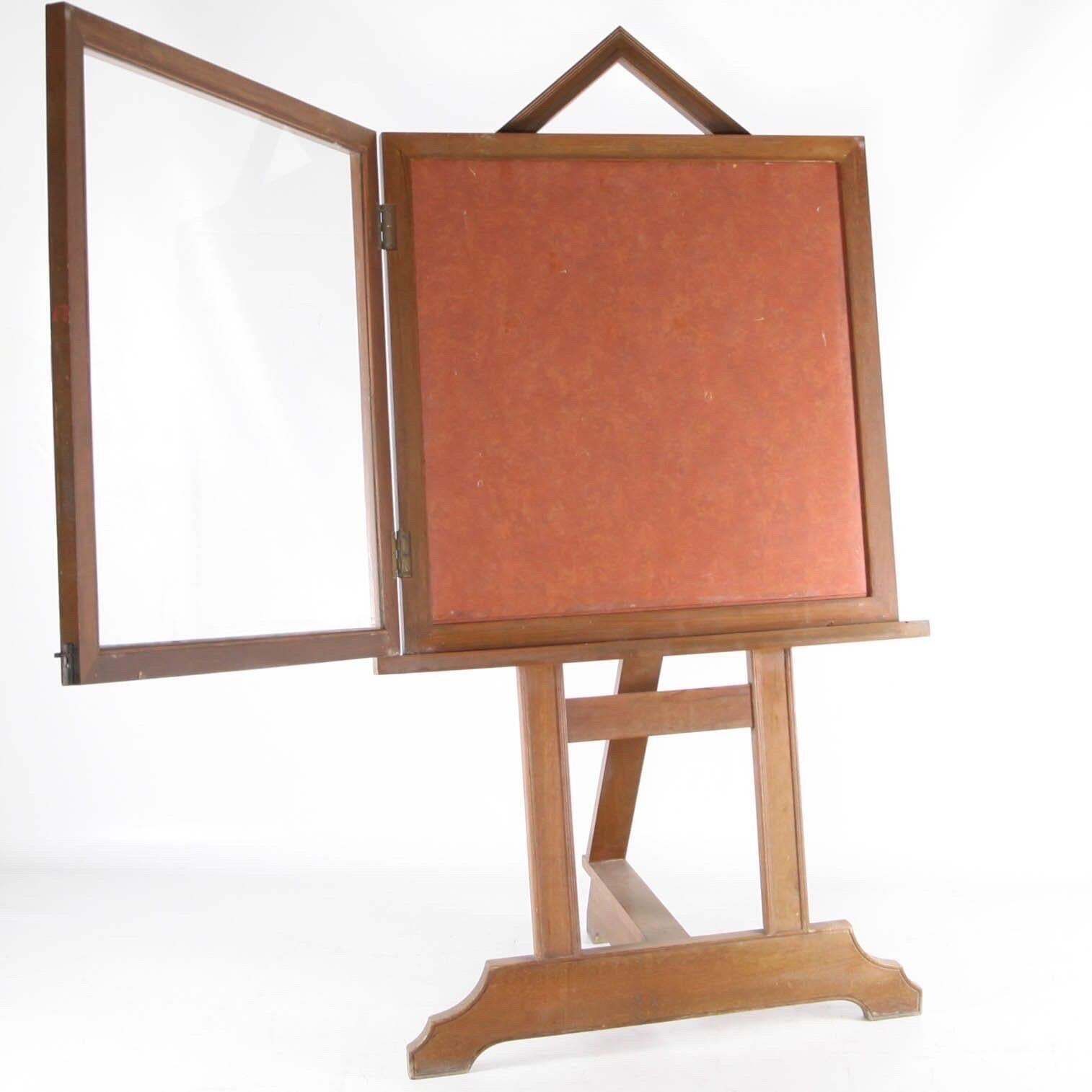 Large Pair Of Wooden Vitrines photo vintage