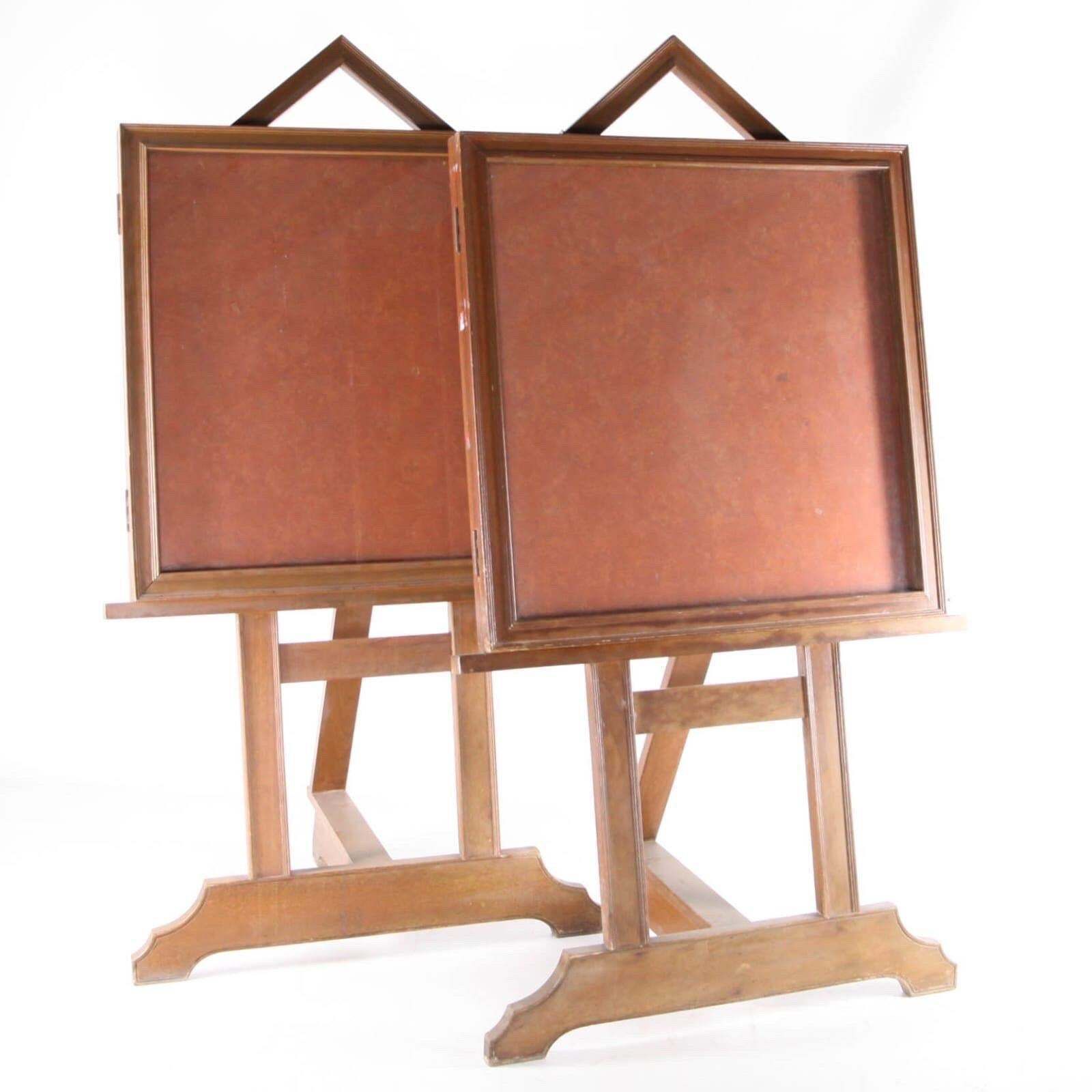 2473.0 Large Pair Of Wooden Vitrines photo