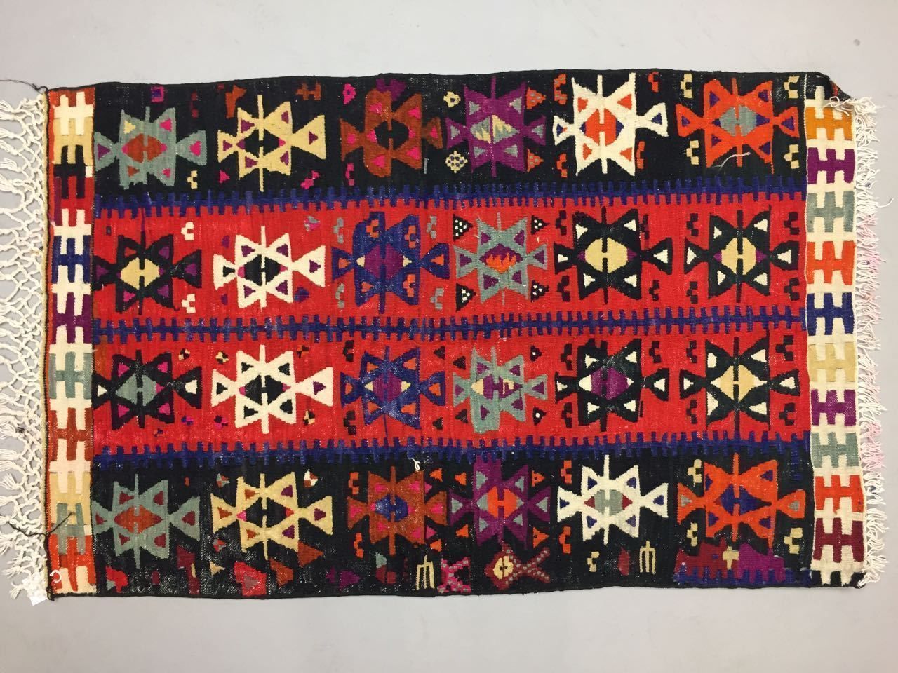 Traditional Turkish Kilim Rug 122x89cm Shabby Vintage Wool Country Home Kelim photo for sale