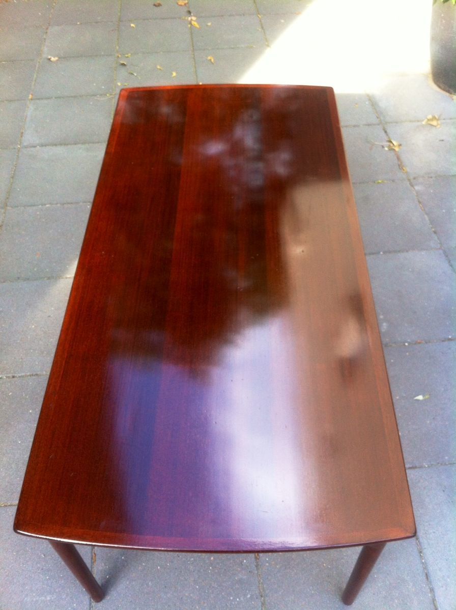Danish Mahogony Coffee Table With Floating Top By Ole Wanscher For P. Jeppesen, 1960s photo 1840.0