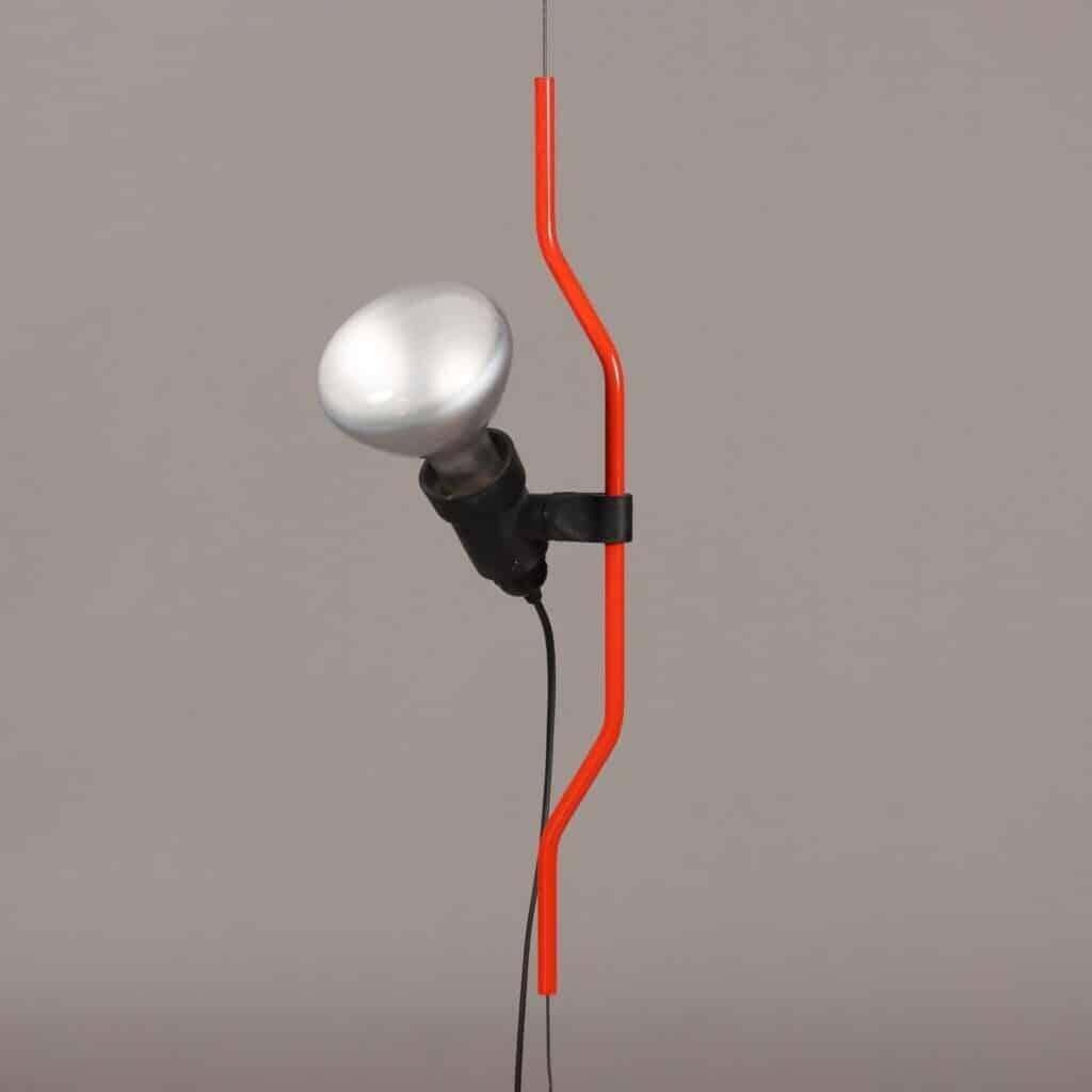 Achille Castiglioni  & Pio Manzu For Flos "Parentesi" Pendant Lamp, Italy 1970s photo furniture