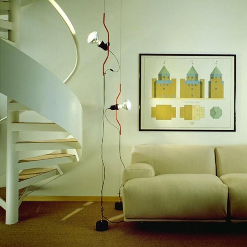 Achille Castiglioni  & Pio Manzu For Flos "Parentesi" Pendant Lamp, Italy 1970s photo Lighting