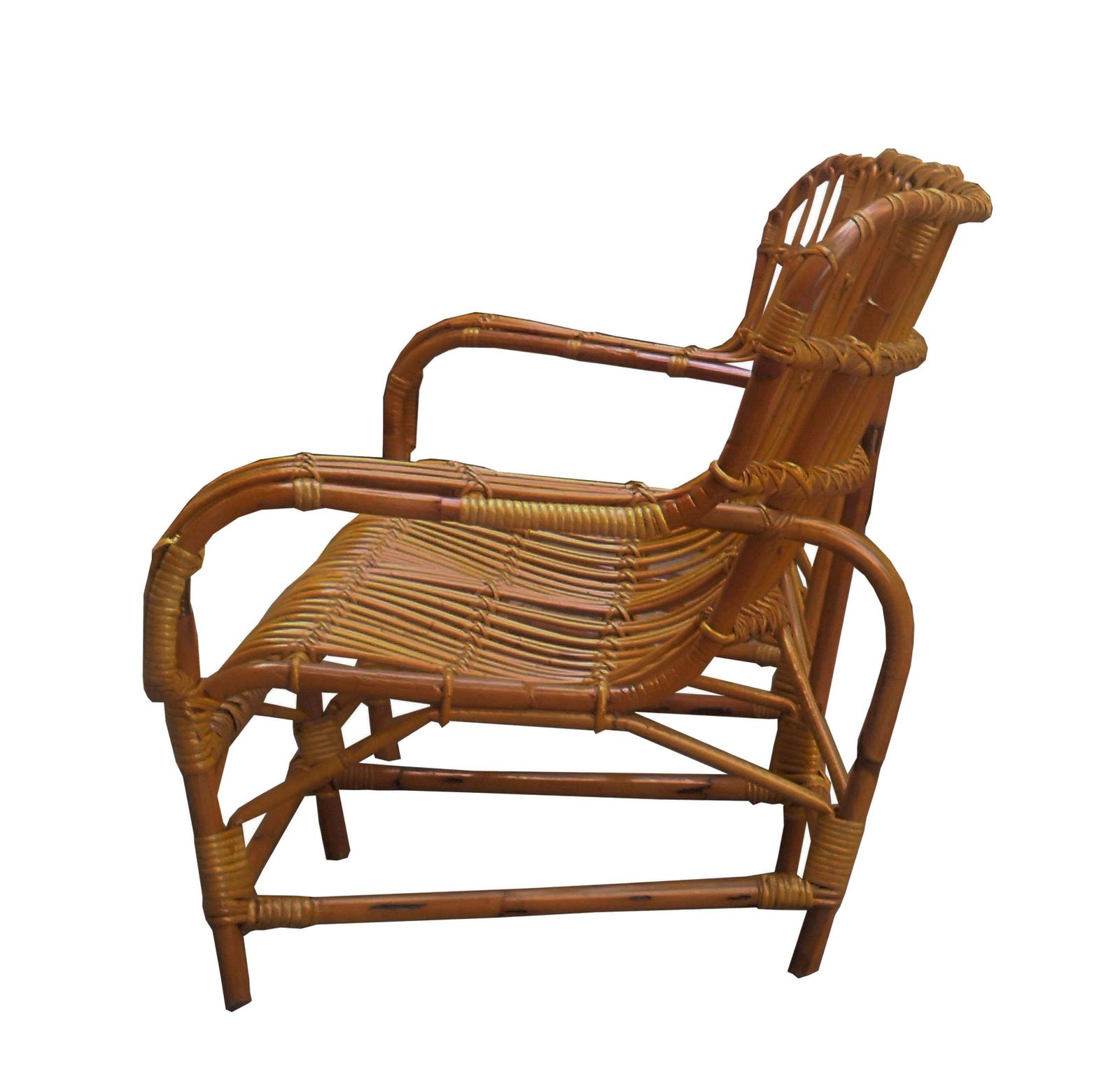 Three Seater Rattan Sofa, Italy 1960s photo Furniture