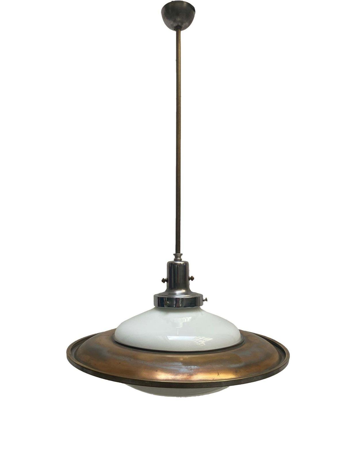 Gino Sarfatti Attributed Rare Chandelier, Italy, 1950s photo for sale
