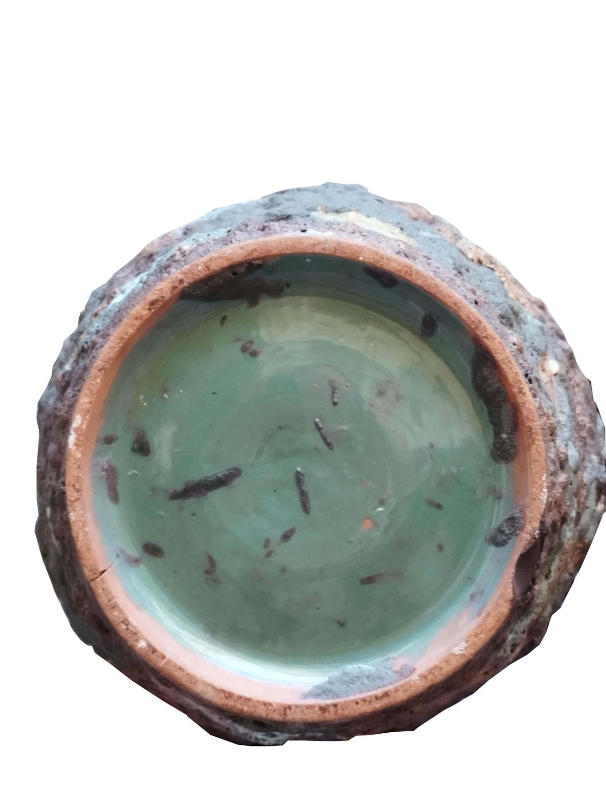 Italo Casini Large Volcanic Lava Glaze Vase With Colourful, Italy, 1960s photo for sale