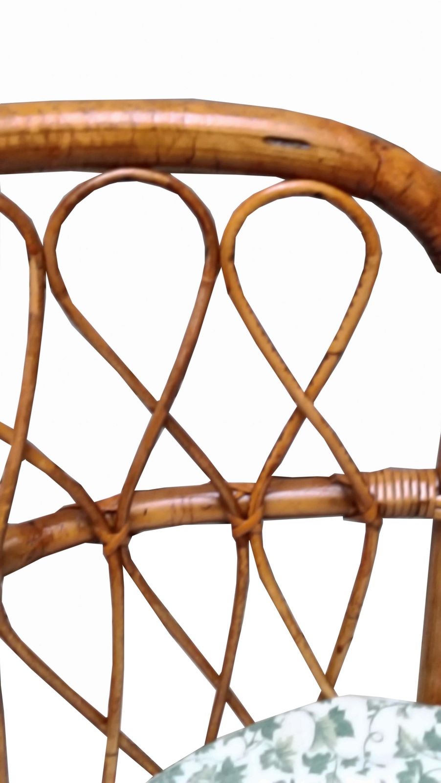 Lio Carminati For Home And Garden Round Rattan Armchair, Italy 1960s photo vinterior