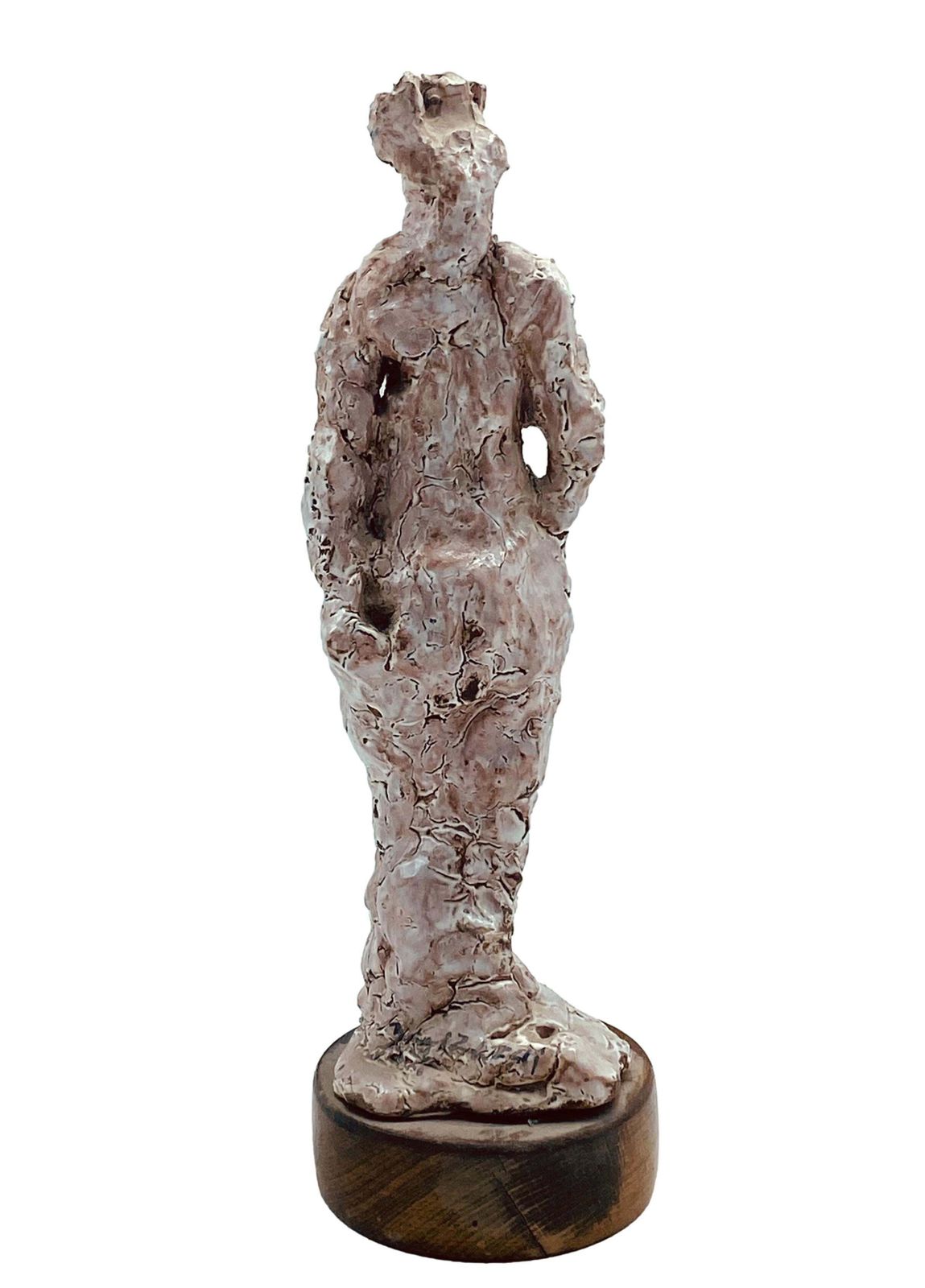 Salvatore Vitagliano "Venus Pudica", Glazed Terracotta Sculpture, 1970s photo for sale