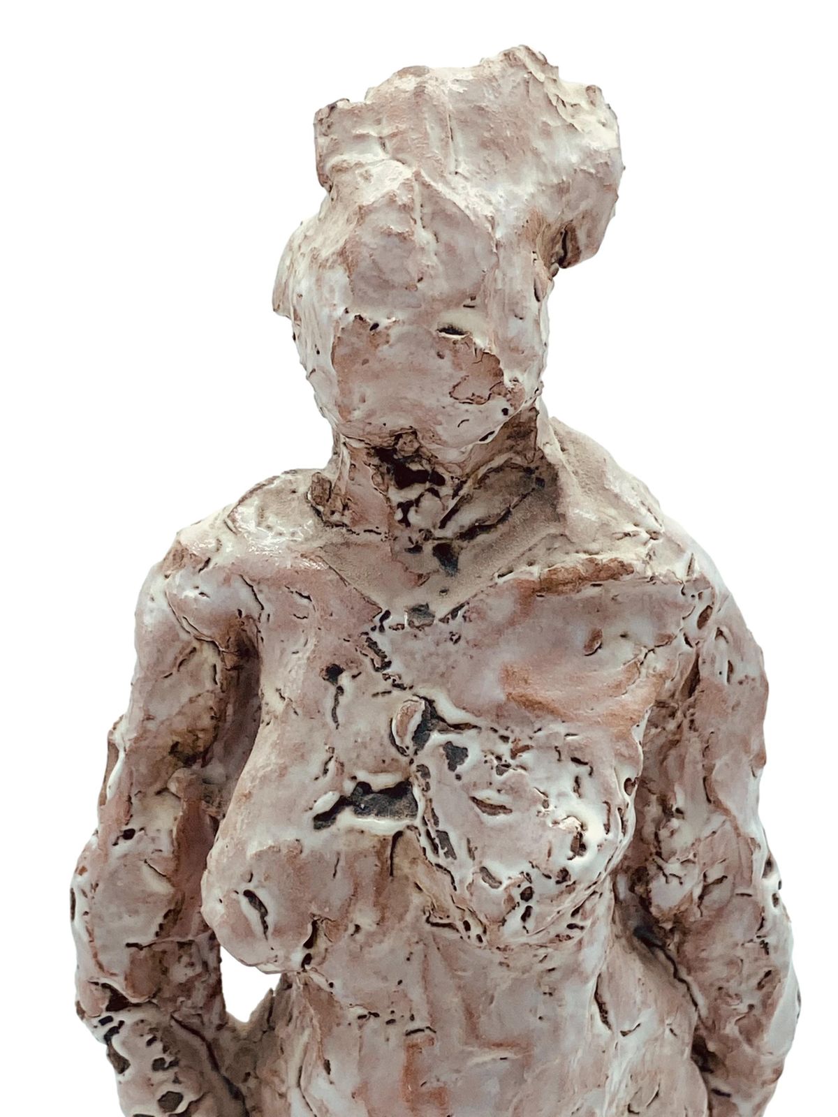 Salvatore Vitagliano "Venus Pudica", Glazed Terracotta Sculpture, 1970s photo 512.0