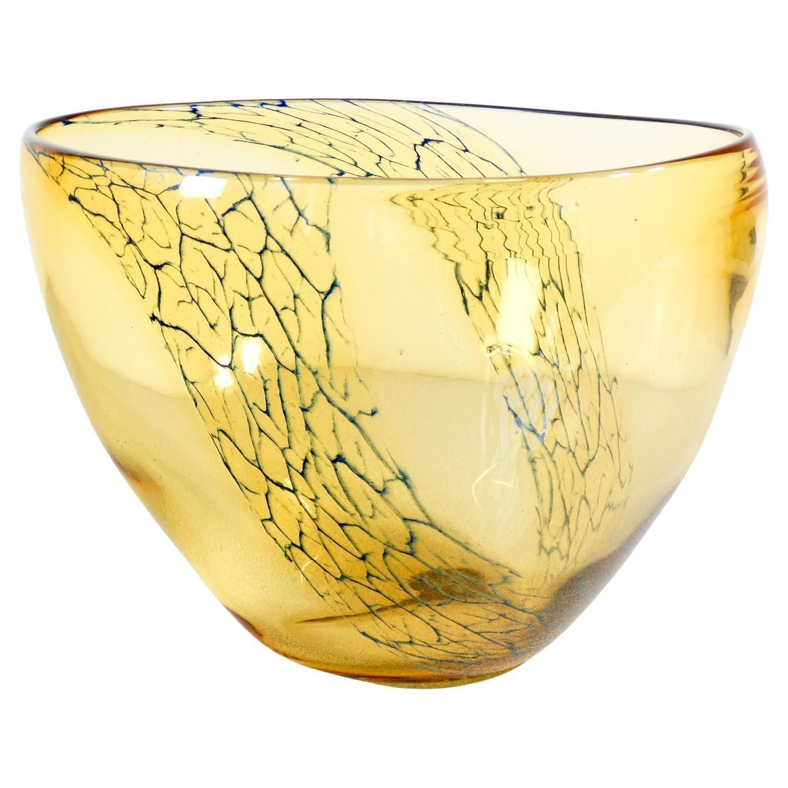 Large Vase, Cup Signed Seguso Vetri D'arte In Blown Glass. Anni 60
