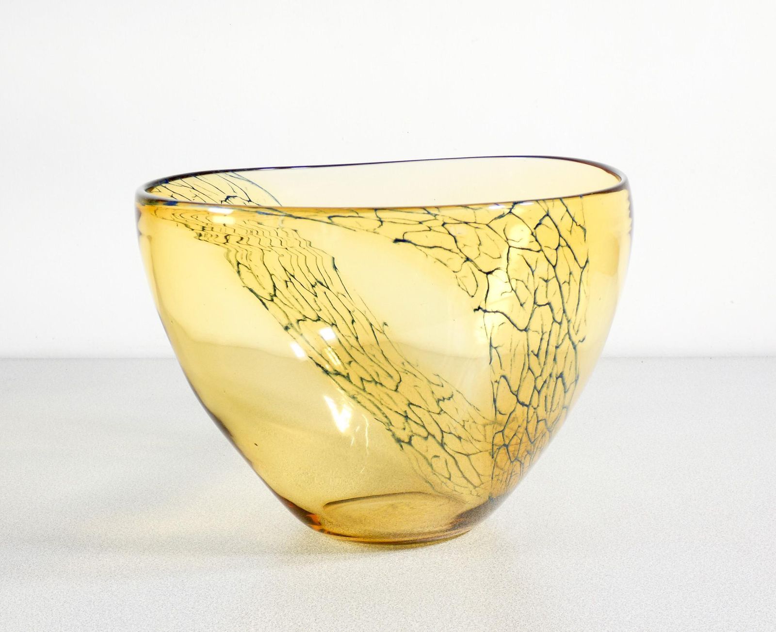 Large Vase, Cup Signed Seguso Vetri D'arte In Blown Glass. Anni 60 photo for sale