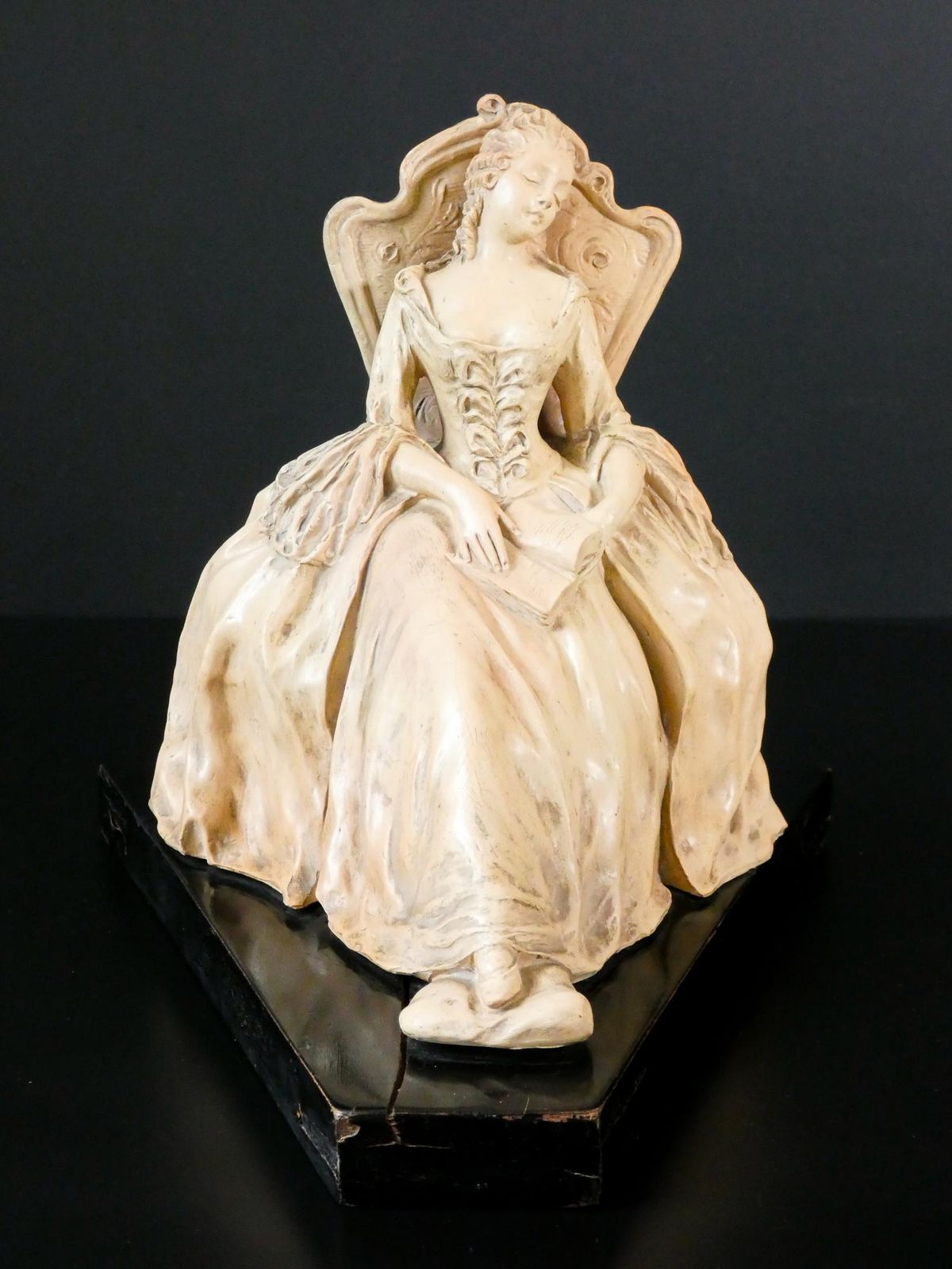 Terracotta Sculpture By Arturo Pannunzio, Sleeping Lady, Italy, 1940 photo Art