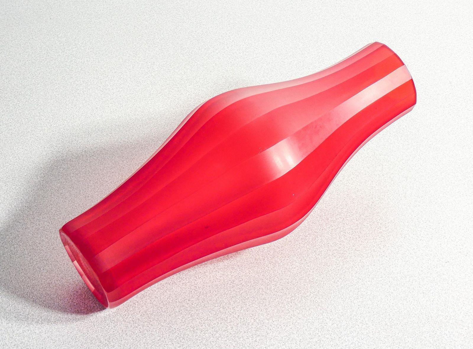 Red Murano Blown Glass Vase. Italy, 1980s photo buy