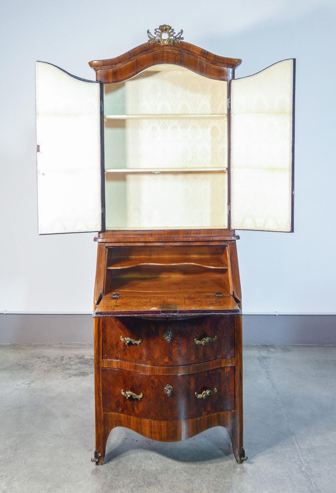 Trumeau, Secretaire Luigi XV Originale Settecentesco photo vintage