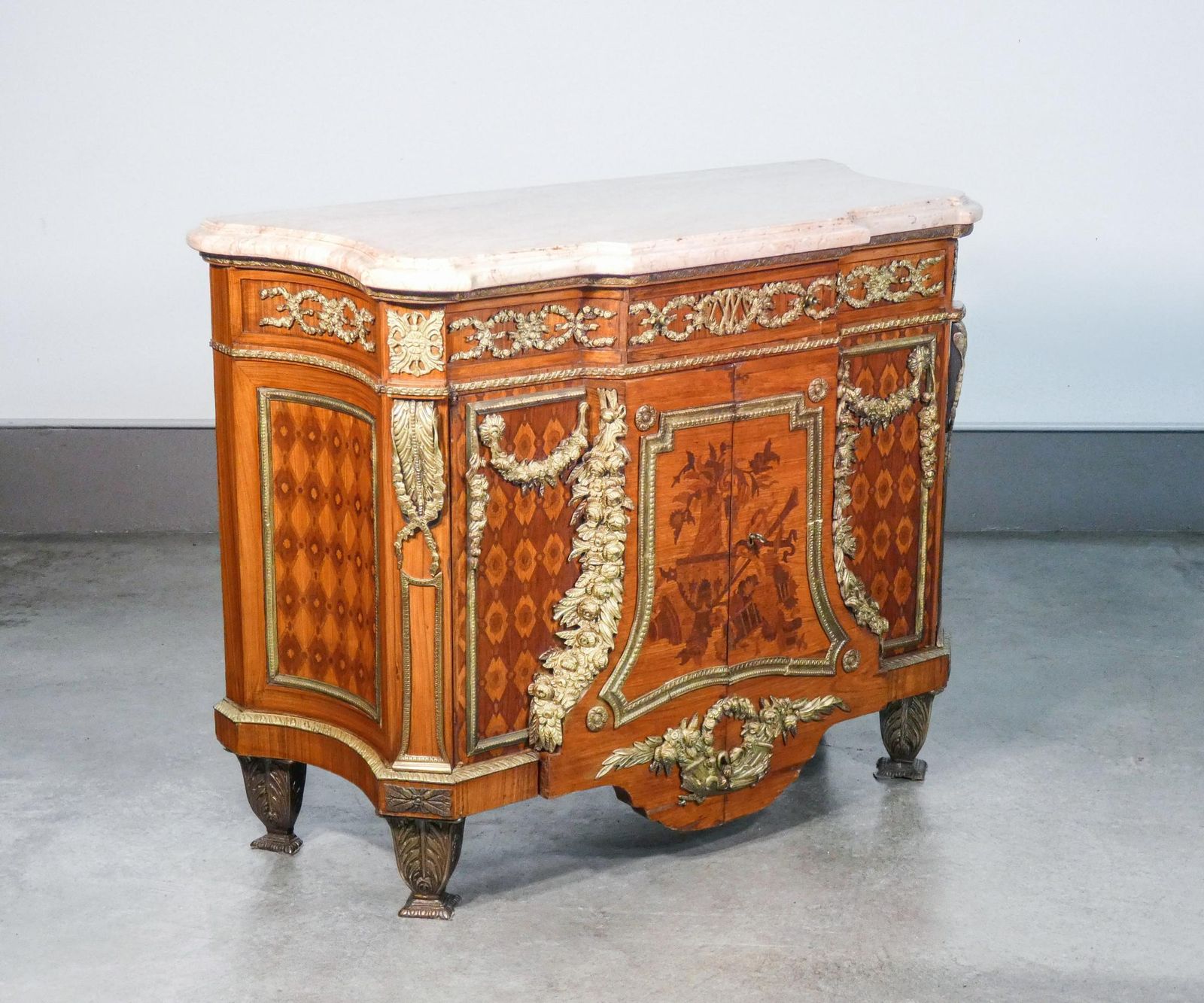 Commode In Louis XV Style, Original Model By Jean Riesner. Early 20th C photo Furniture