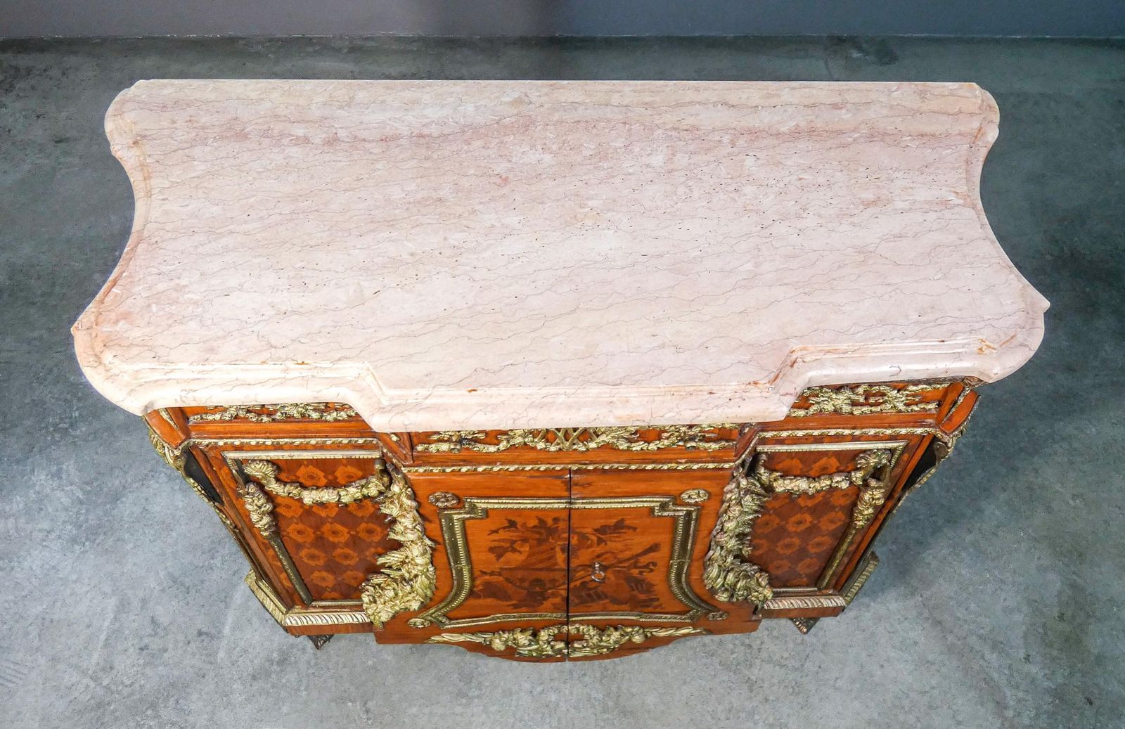 Furniture Commode In Louis XV Style, Original Model By Jean Riesner. Early 20th C photo