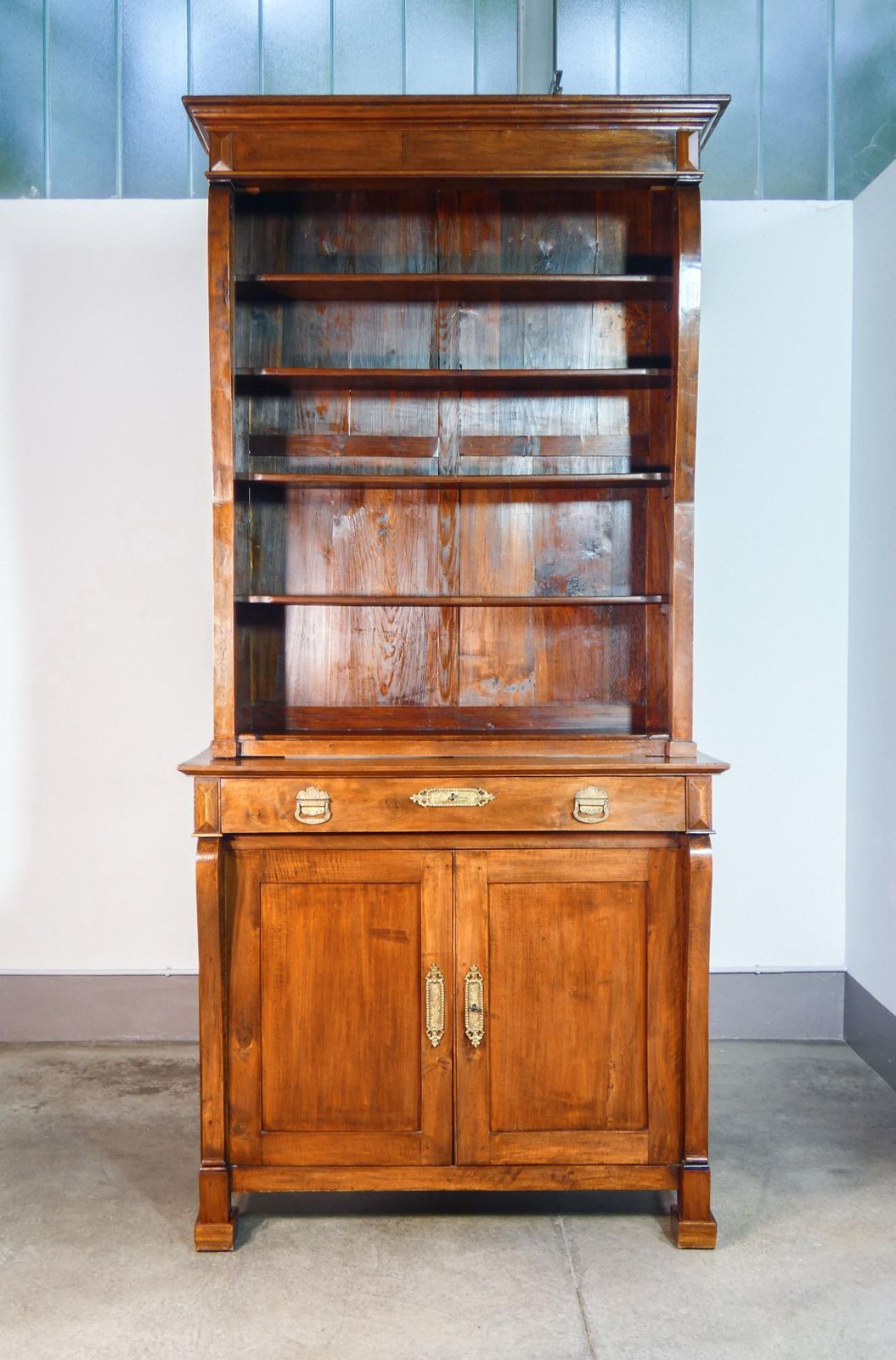 Large Empire Style Sideboard Bookcase Made Of Solid Walnut Wood. Early 19th Century photo 3239.0