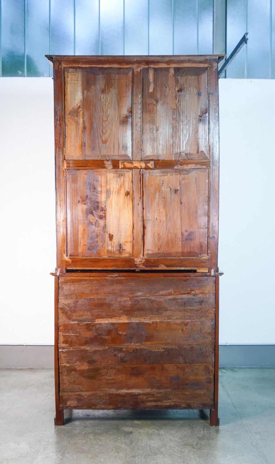 3239.0 Large Empire Style Sideboard Bookcase Made Of Solid Walnut Wood. Early 19th Century photo