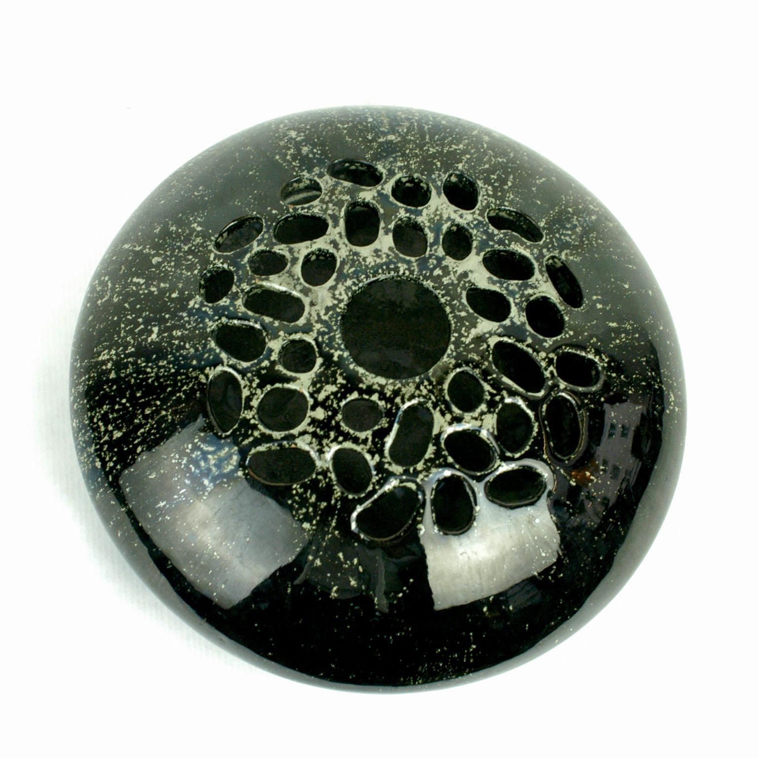 Italian Glazed Ceramic Sassi Vase Attributed To Renato Bassoli photo for sale
