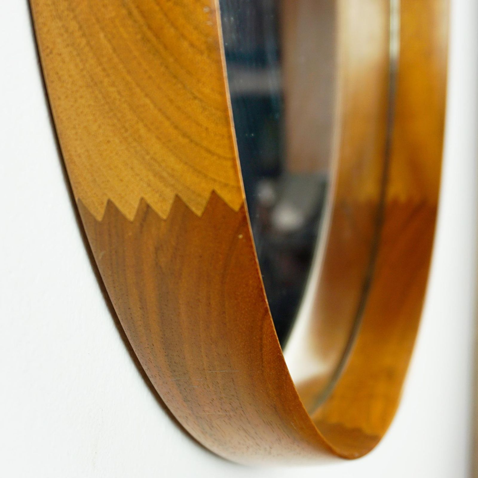 Scandinavian Teak Mirror By Uno And Osten Kristiansson For Luxus Vittsjö Sweden photo 1108.0
