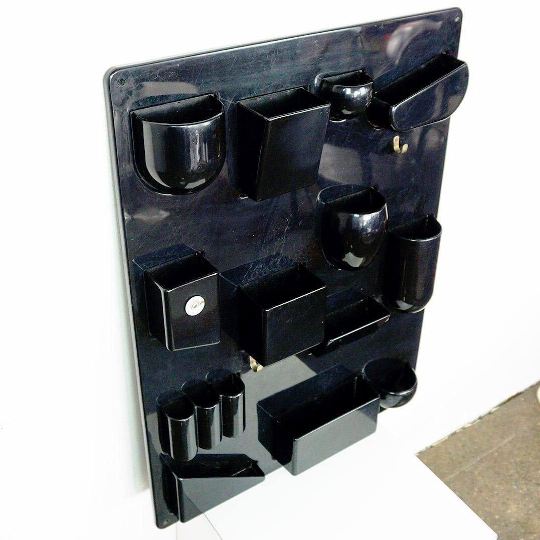 Black Utensilo II Wall Organizer By Dorothee Maurer Becker, Germany 1970s photo buy