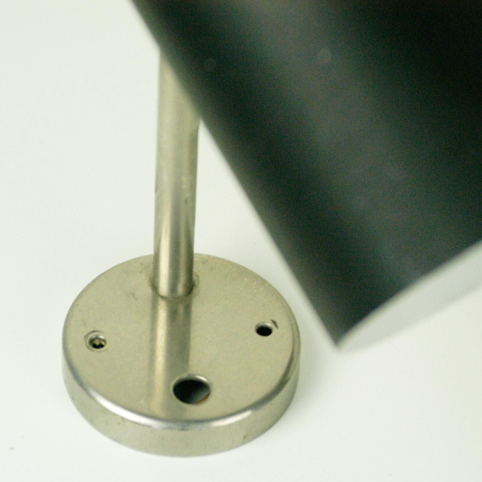 Black Austrian Midcentury Zylinder Sconce Or Wall Light By J. T. Kalmar Vienna photo 835.0