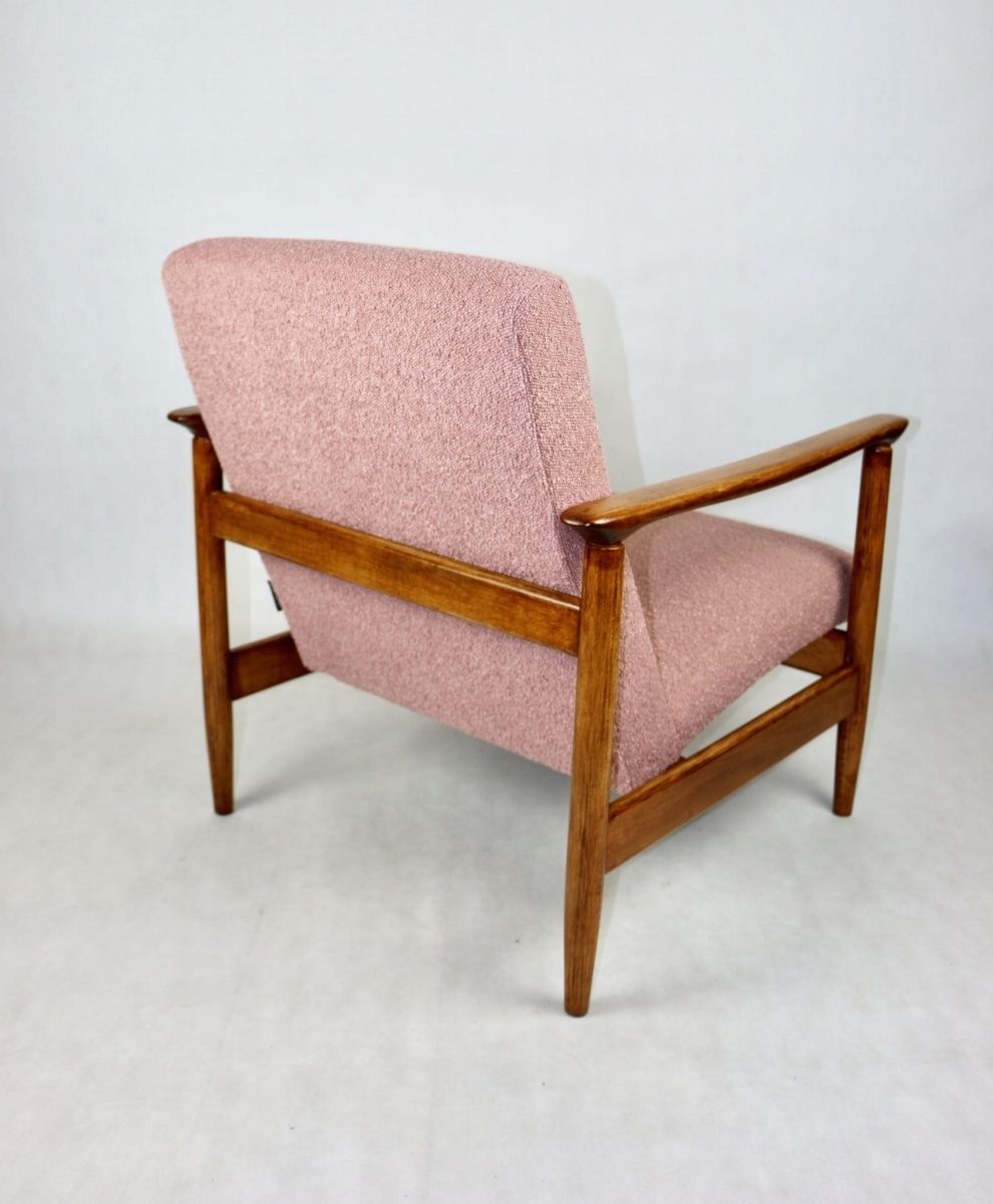 Gfm 142 Armchair, Designed By Edmund Homa From The 70s, Pink Boucle   2 Pcs Available photo 520.0