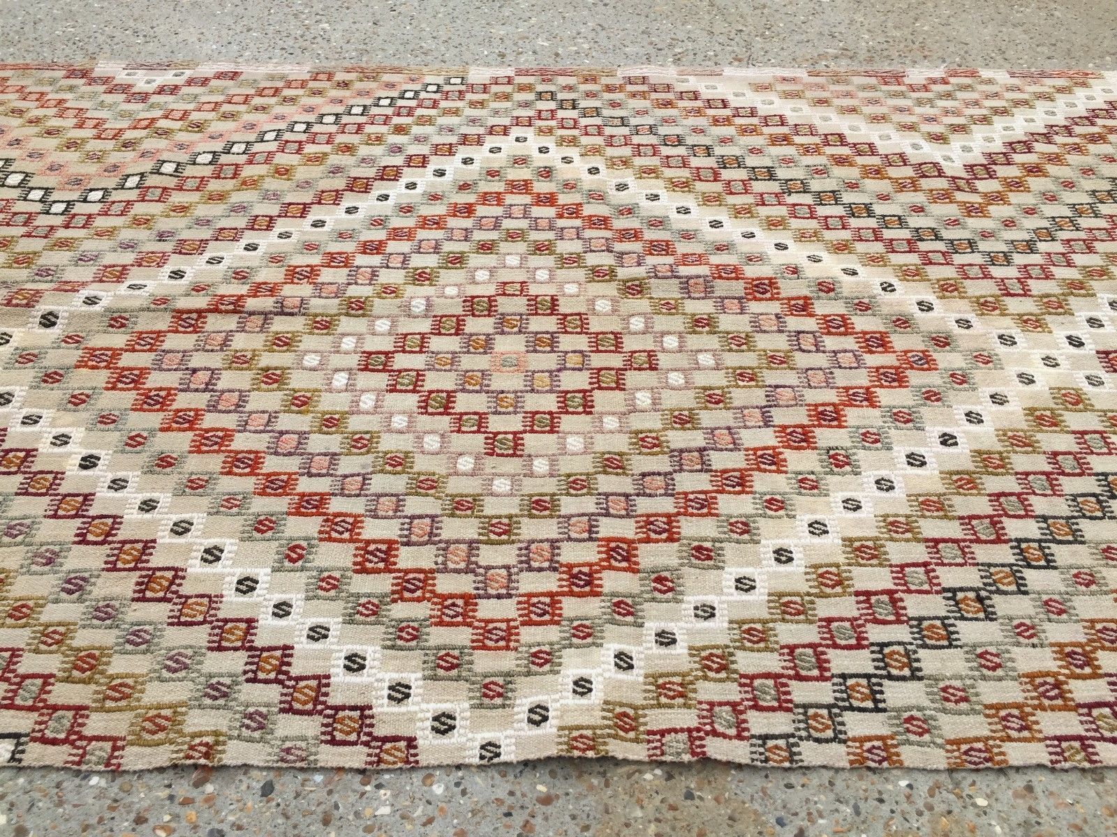 Vintage Turkish Kilim Kelim Rug 313x108cm Shabby Chic Wool, Country Home, Boho photo for sale