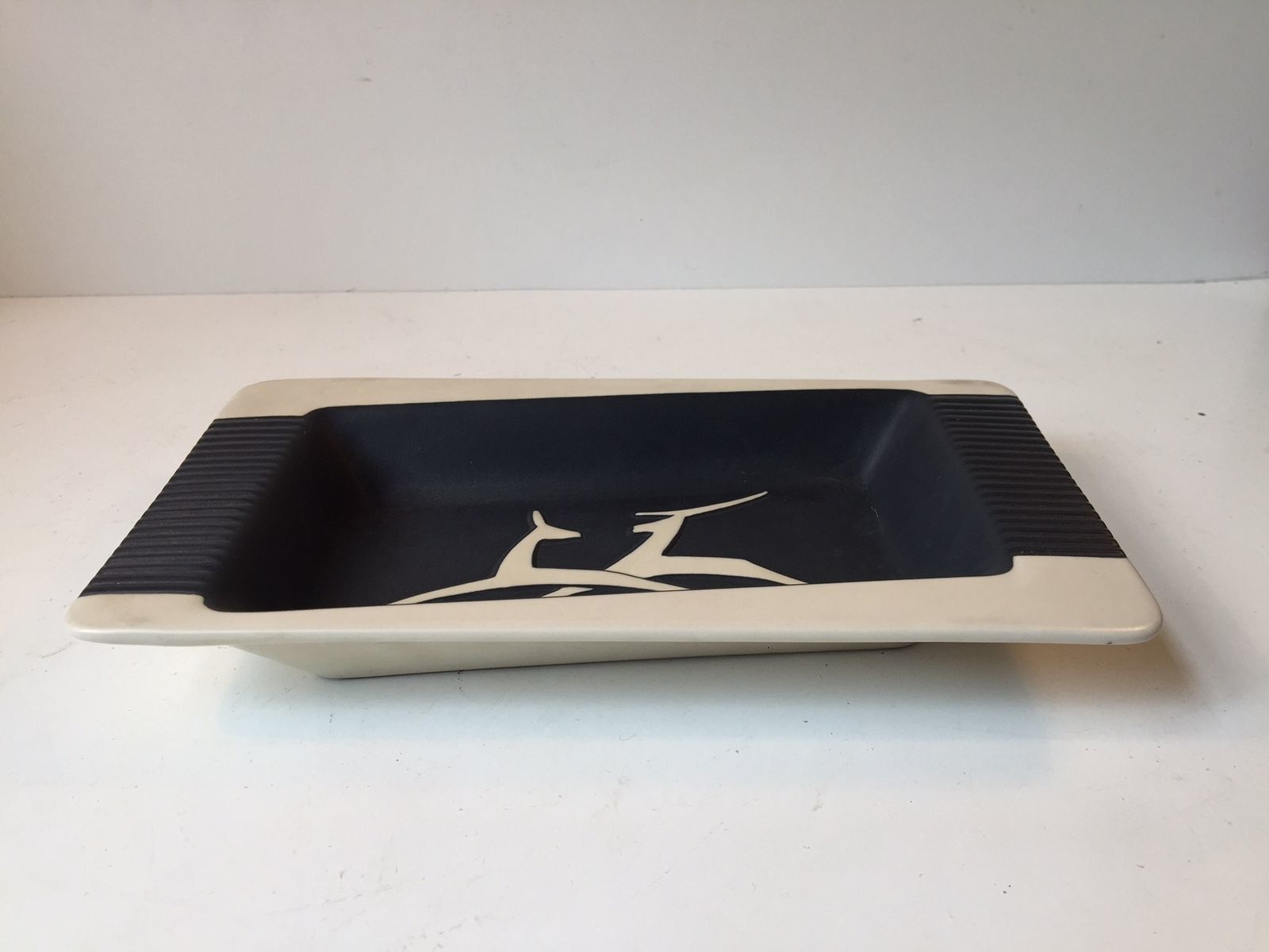 Art Deco Stylized Ceramic Dish By Svend Aage Holm Sørensen For Søholm Keramik, 1950s photo Home Decor