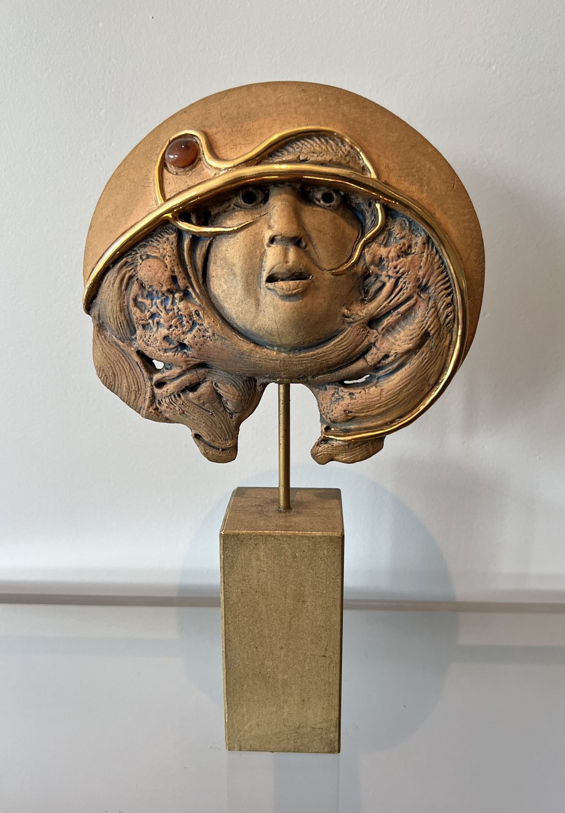 Terracotta Sculpture Signed Jean Claude Vanhaecke photo for sale