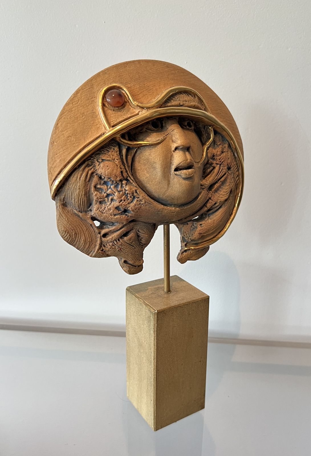 Terracotta Sculpture Signed Jean Claude Vanhaecke photo vinterior