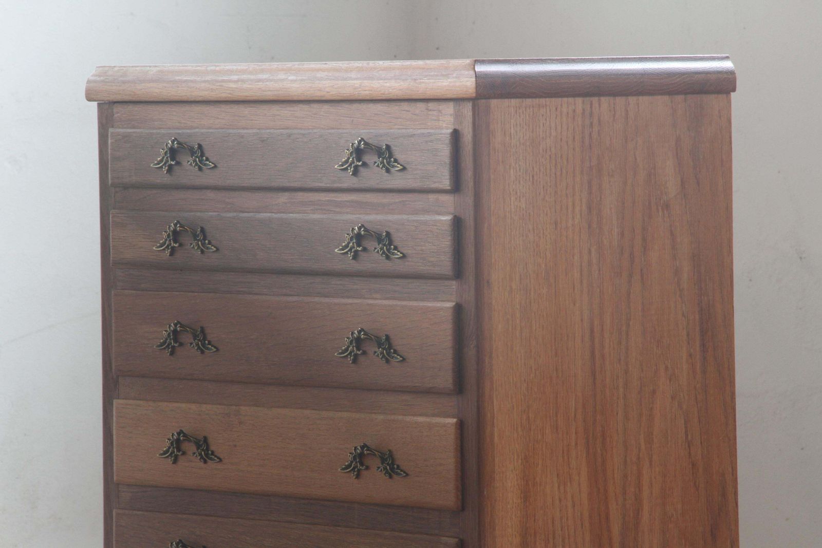 Danish 1960s Highboy 6 Drawer Dresser In Oak photo Furniture