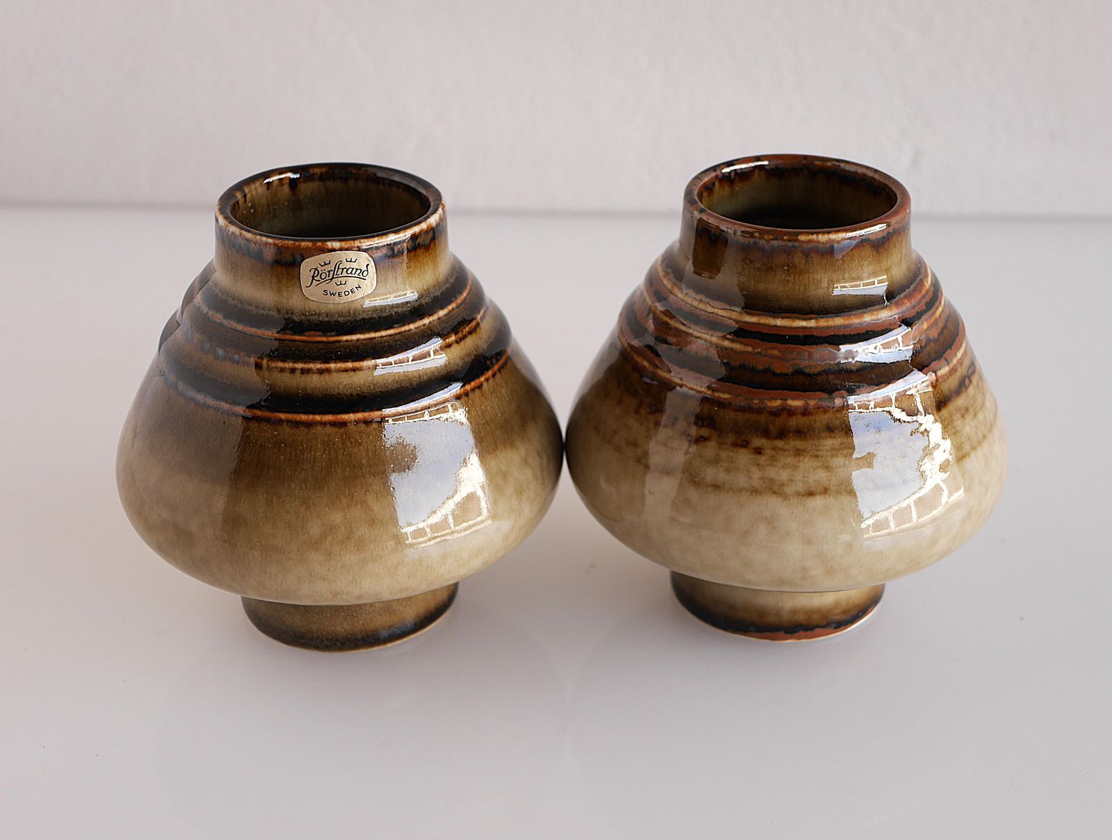 Paar Vazen Van Olle Alberius Uit De 'Bamboo' Serie Voor Rörstrand photo Woonaccessoires