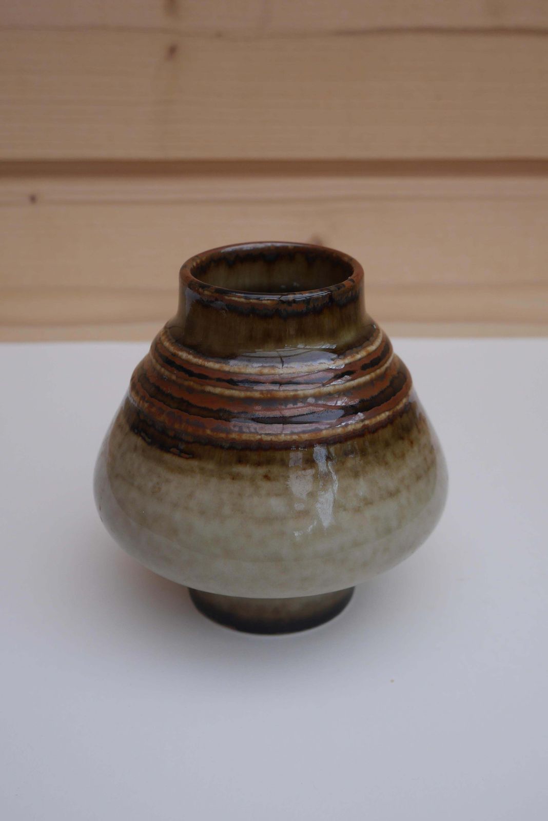 Paar Vazen Van Olle Alberius Uit De 'Bamboo' Serie Voor Rörstrand photo vintage