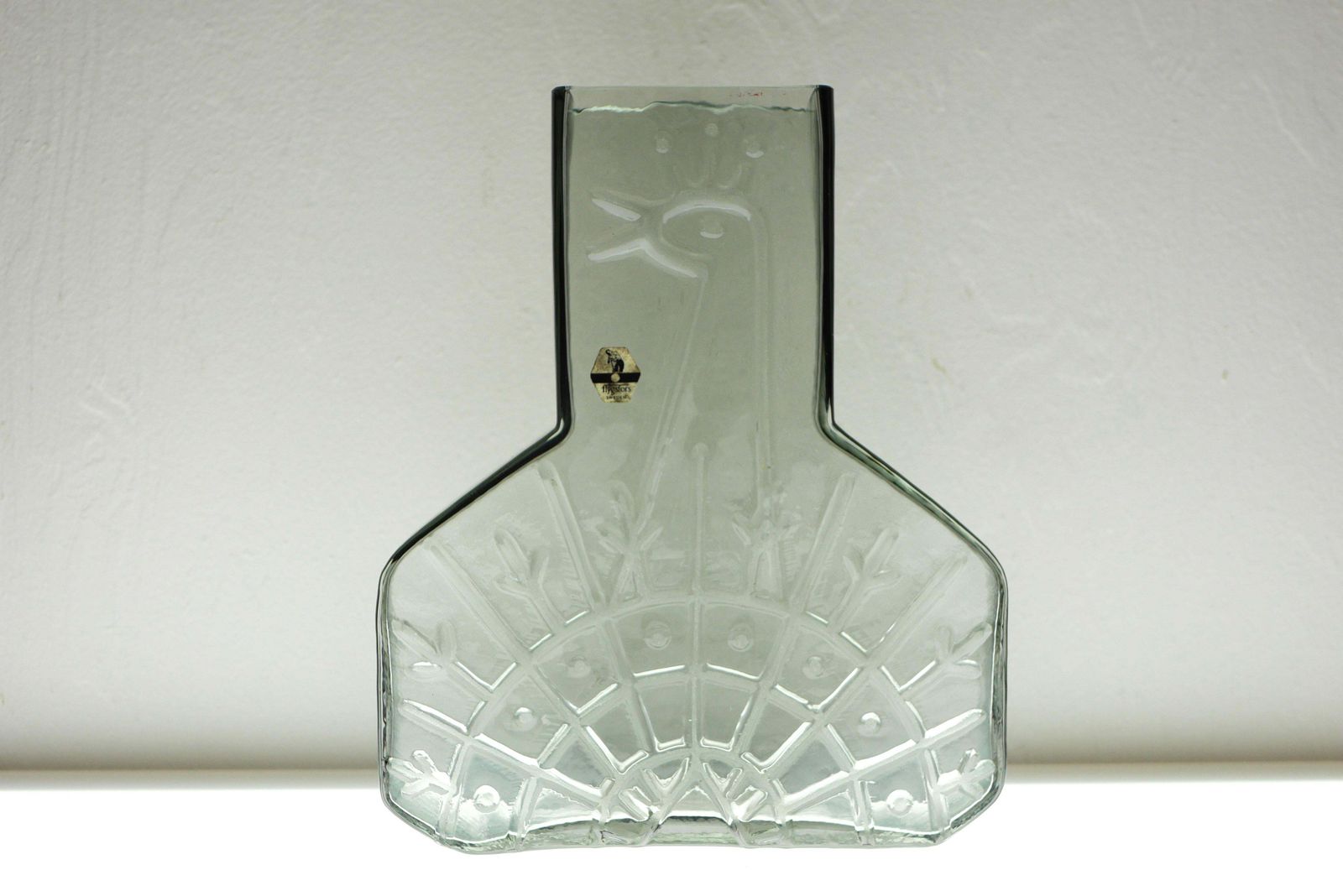 photo for sale Mid Century Scandinavian Modern Art Glass Vase By Wiktor Berndt For Flygsfors