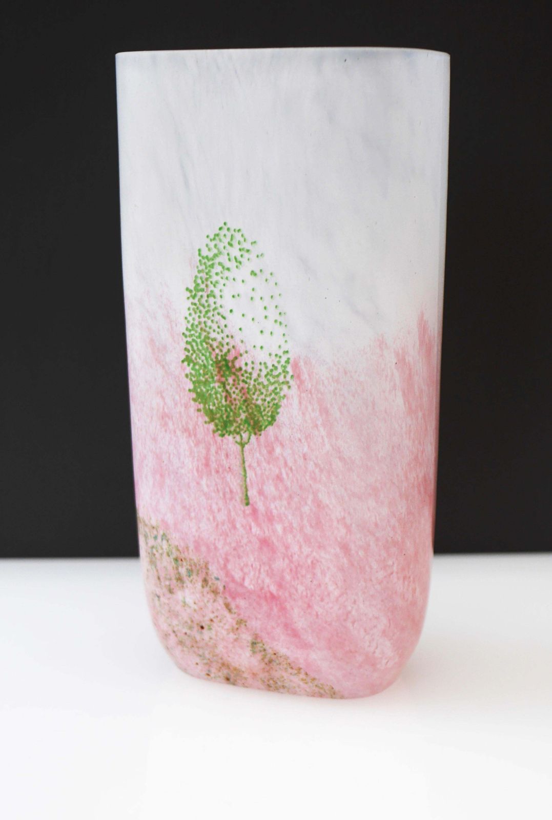 Scandinavian Glass Art Vase Known As "May" By Kjell Engman For Kosta Boda, 1980s photo for sale