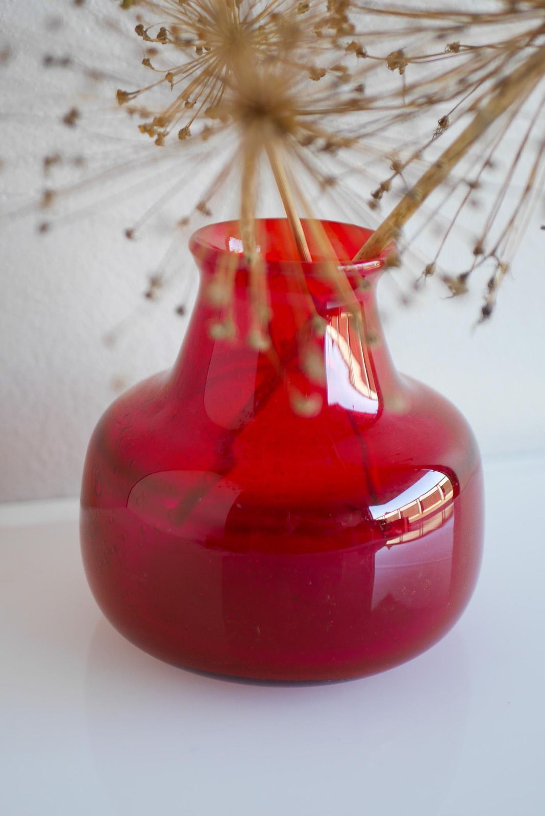 photo for sale Scandinavian Mid Century Modern Design Art Glass Vase By Erik Höglund, Sweden