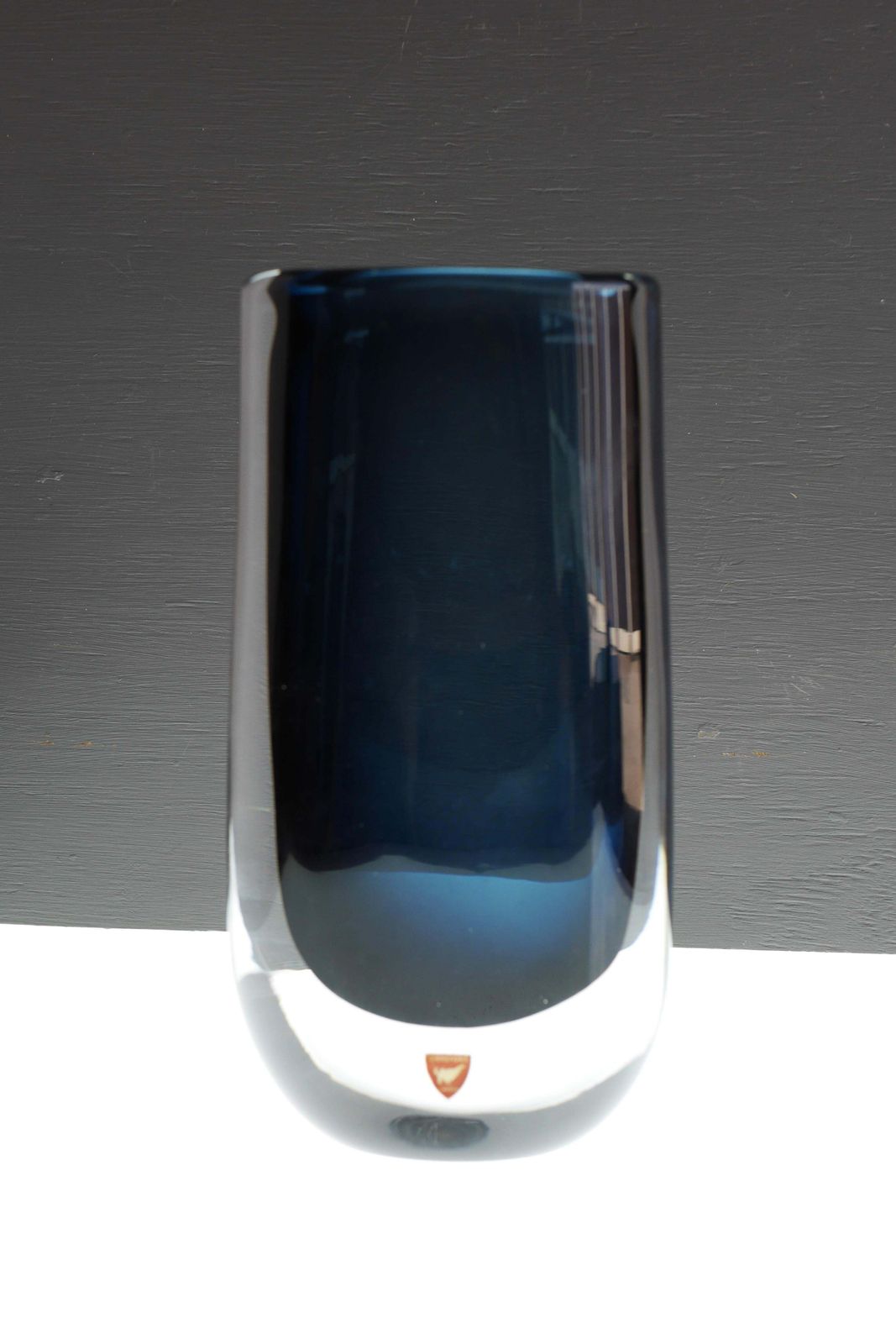 Nils Landberg Glass Vase And Bowl "Midnight Blue Dusk" For Orrefors, Sweden photo 544.0