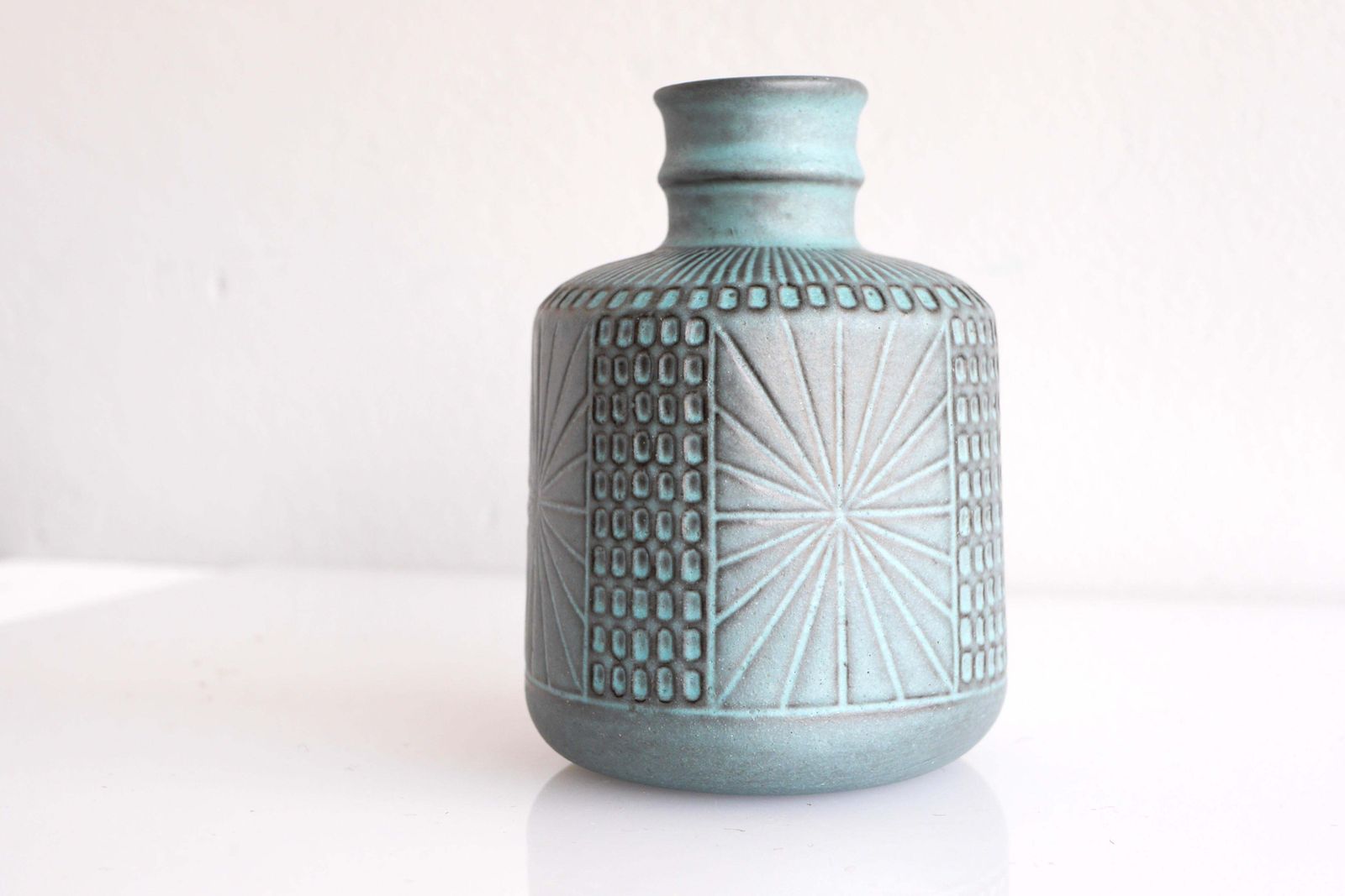 photo for sale Mid Century Modern Art Vase By Mari Simmulson For Upsala Ekeby, Sweden