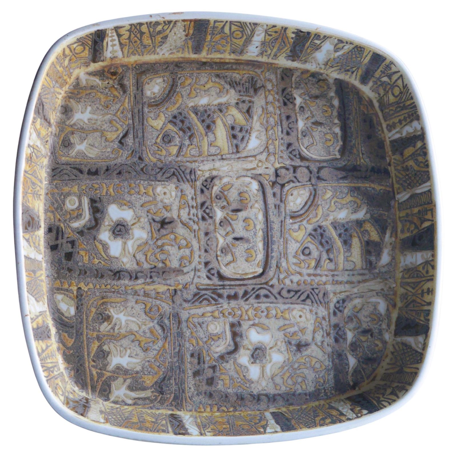 Faience Schaal Of Bord Door Nils Thorssen Van Royal Copenhagen