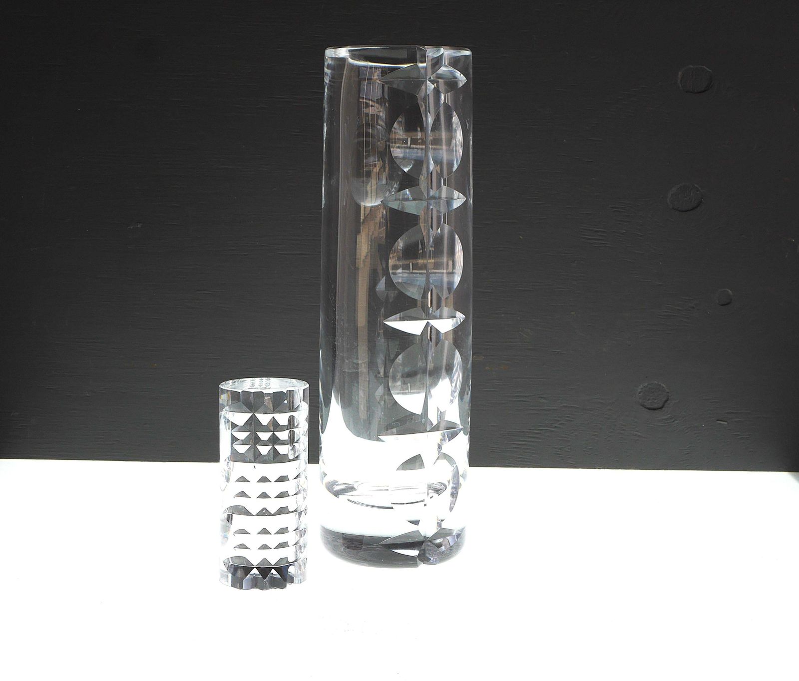 Mona Morales Crystal Hand Cut Decorative Art Vase And Art Object, Kosta, Sweden photo 629.0