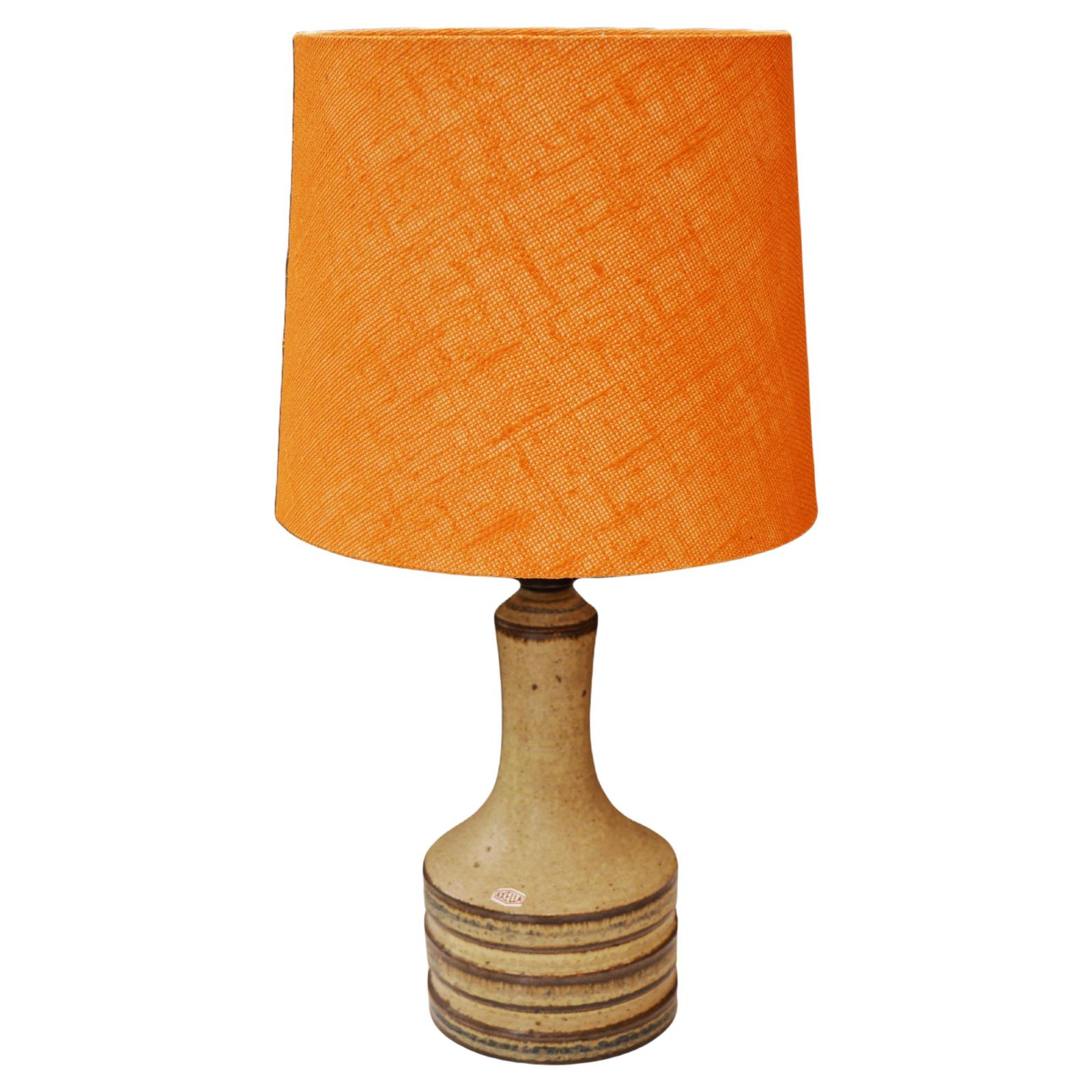 Mid Century Modern Keramische Grote Tafellamp Van Axella, Denemarken