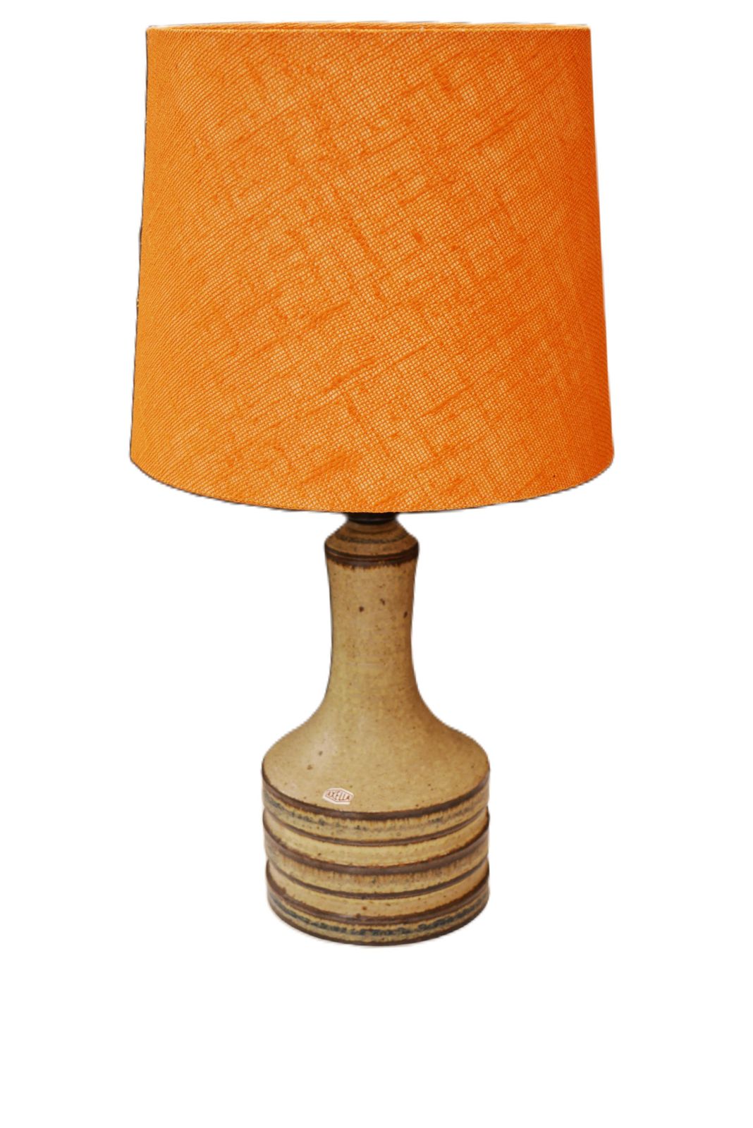 Mid Century Modern Keramische Grote Tafellamp Van Axella, Denemarken photo 374.0