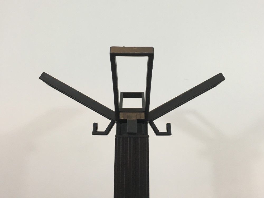 Michele De Lucchi & Tadao Takaichi For Kartell. Black Plastic Coat Stand "Segmenti". Italy. 1989 photo vinterior