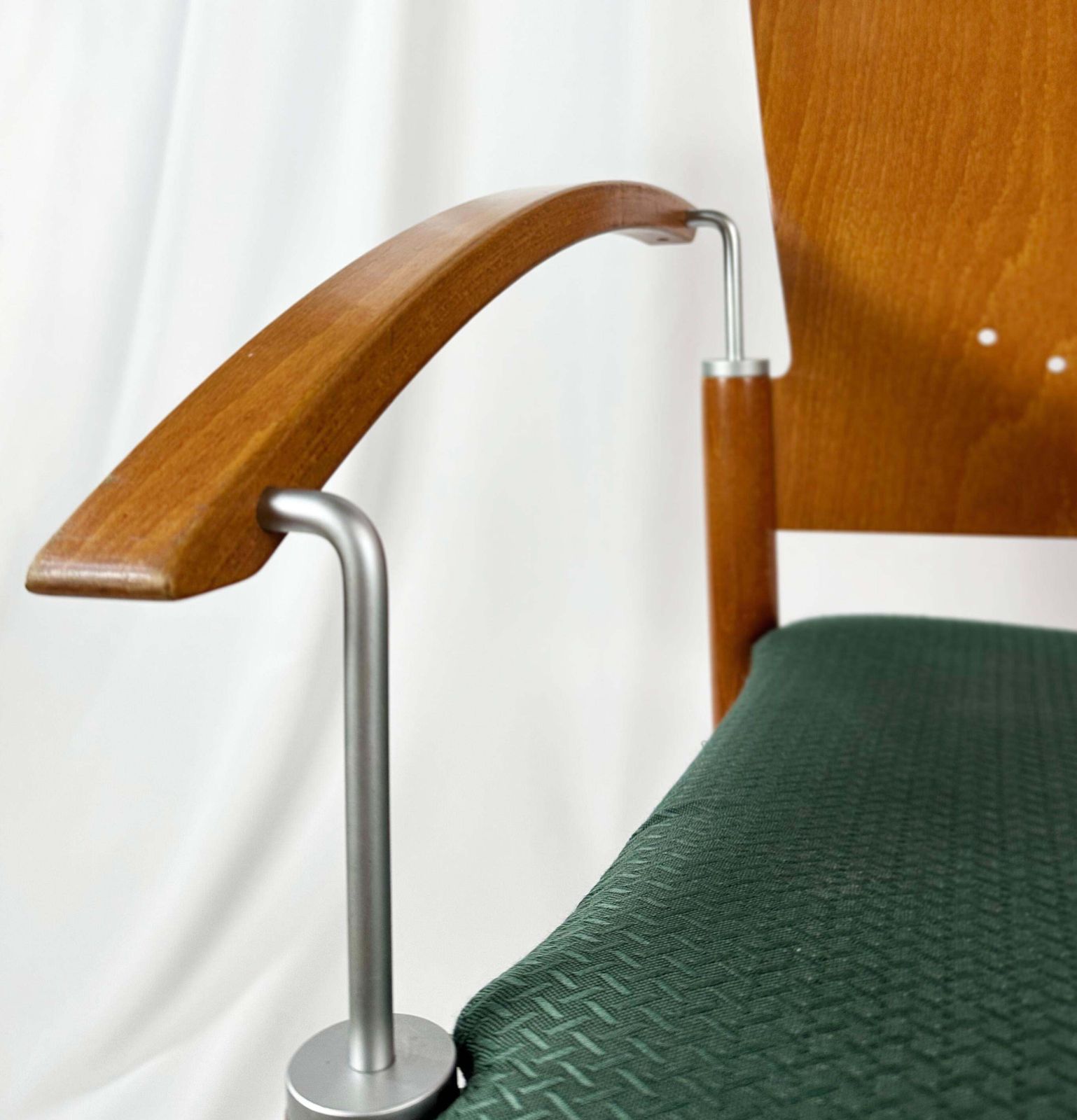 Set Of Four Postmodern Stackable Dining Chairs Attributed To Thonet, Circa 1980s photo 320.0