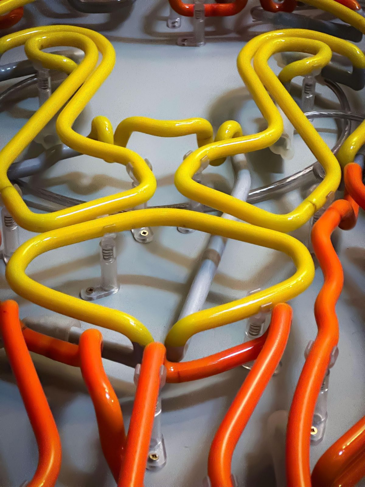 Large Neon Wall Light, Yellow And Orange Lions Face, Handmade In England, 2017 photo 6000.0