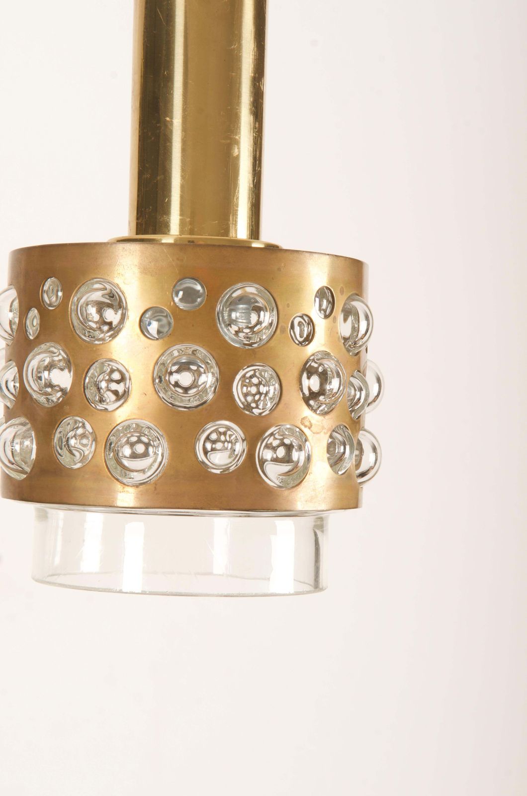 Messing Glazen Hanglamp Van Rupert Nikoll photo vinterior