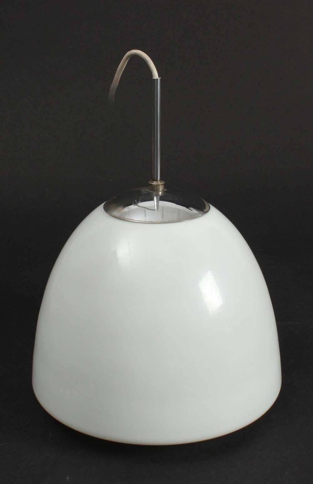 Opaline Glass Pendant By Louis Poulsen "Bell Lamp" photo Lighting