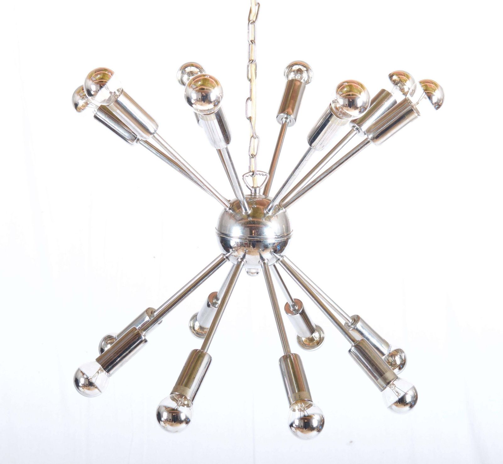 Large Austrian Chrom Plated Sputnik Chandelier photo 850.0